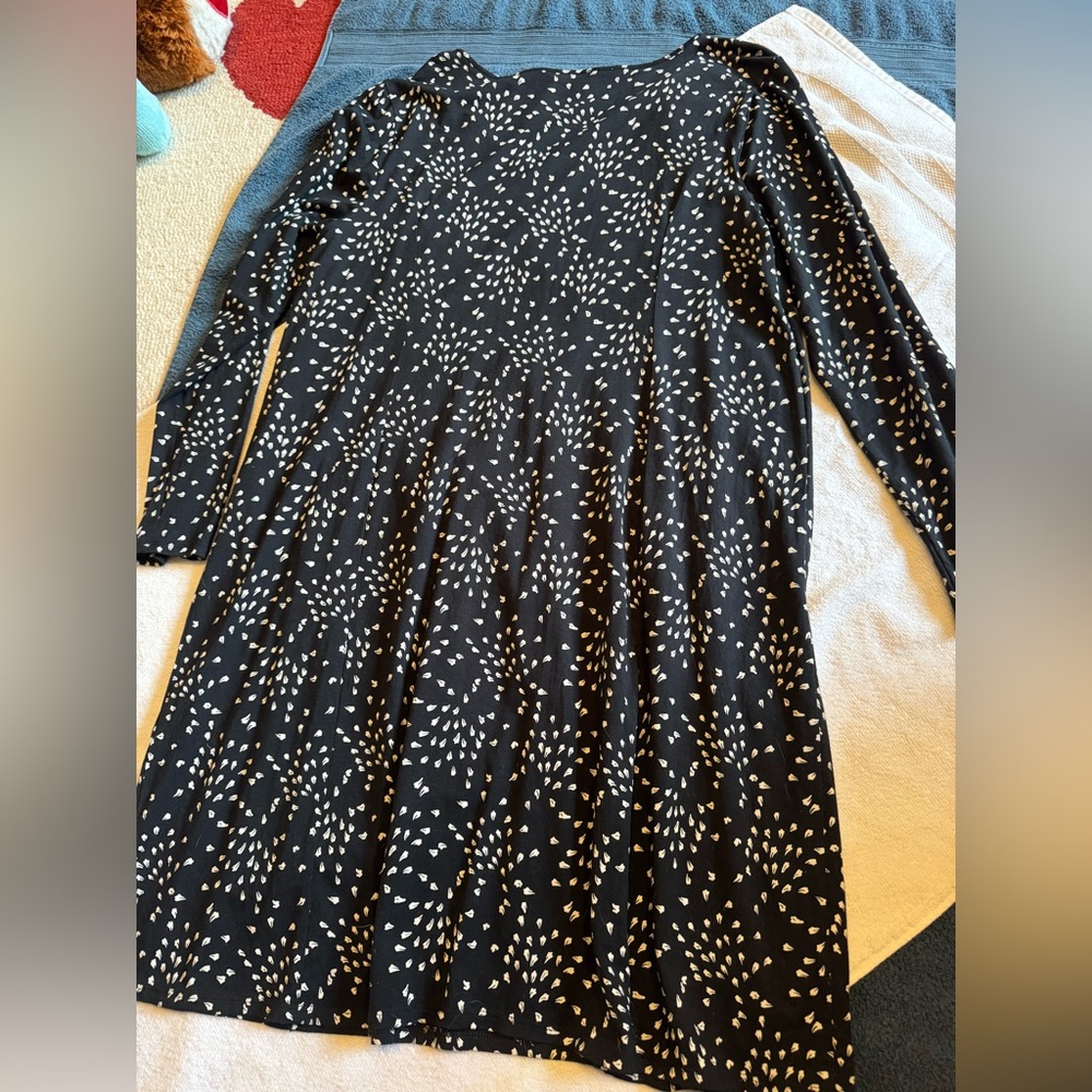 J. Jill Black and White Patterned Dress